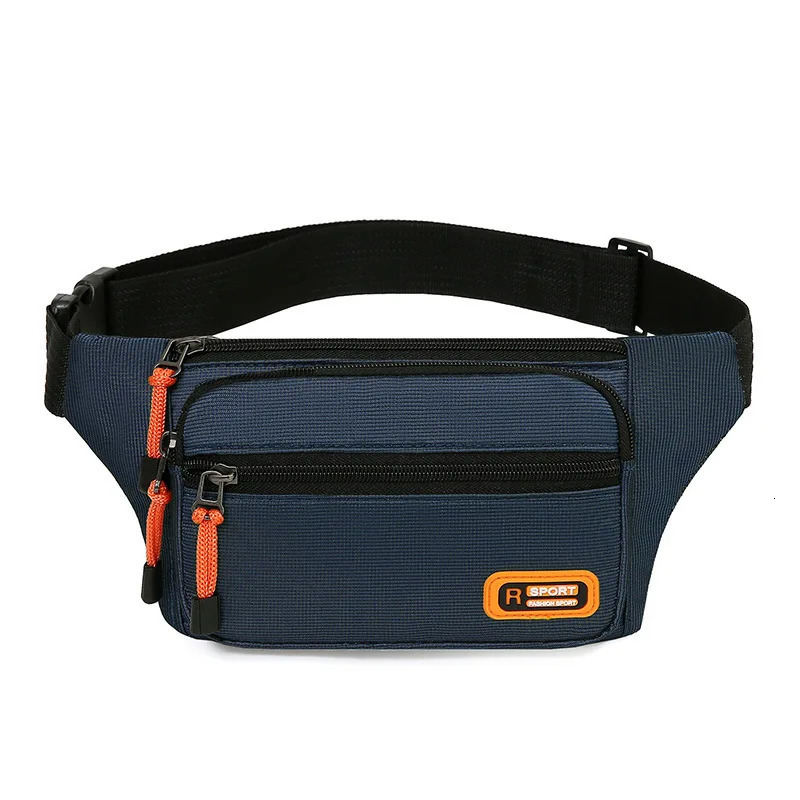 Waterproof Men Waist Bag Fanny Pack Fashion Running Chest Unisex Sling Crossbody Casual Hip Belt Packs 241115