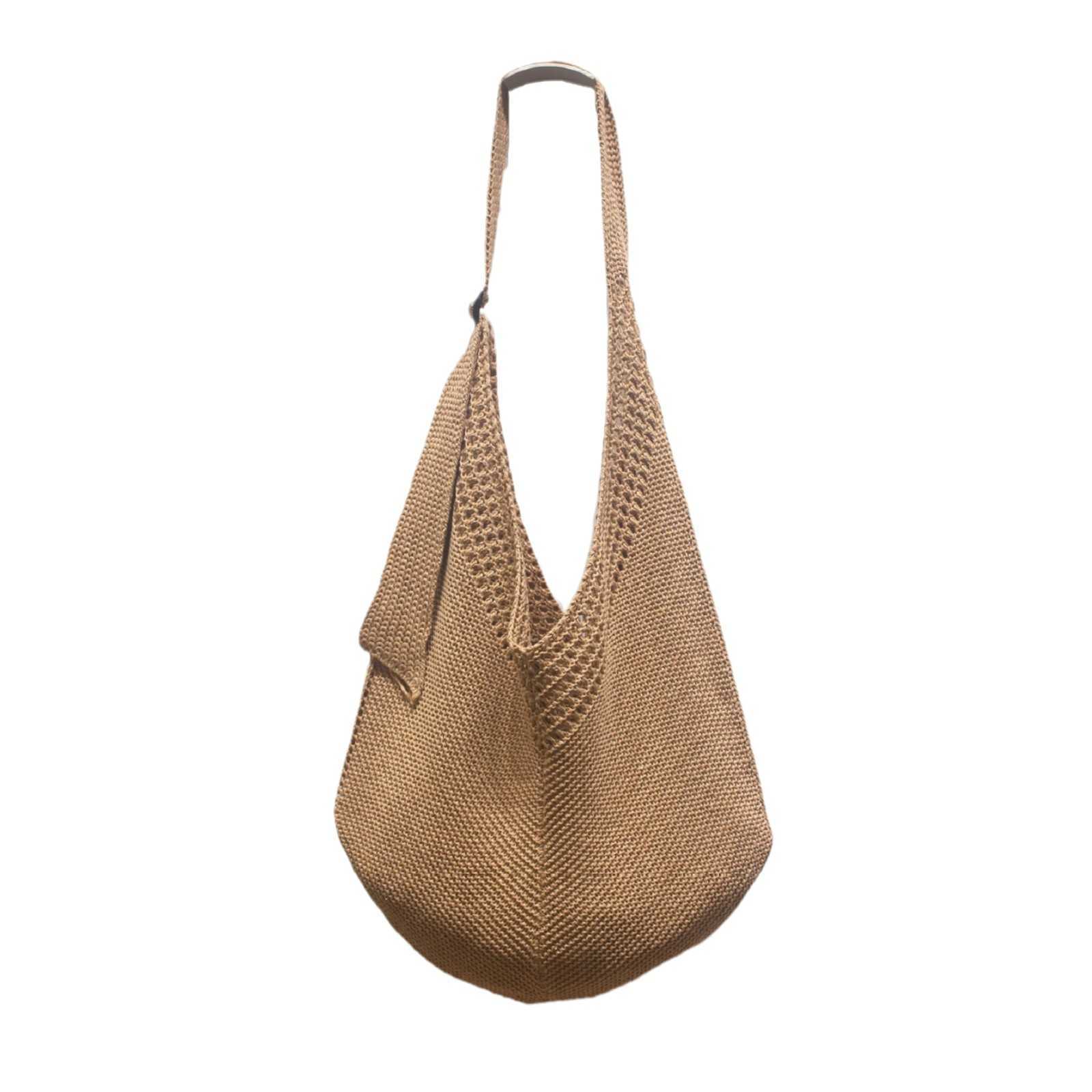 New Knitted Bags Handmade Knitted Bags Tote Bags Shoulder Bags Women's Woolen Handbags Shopping Bags