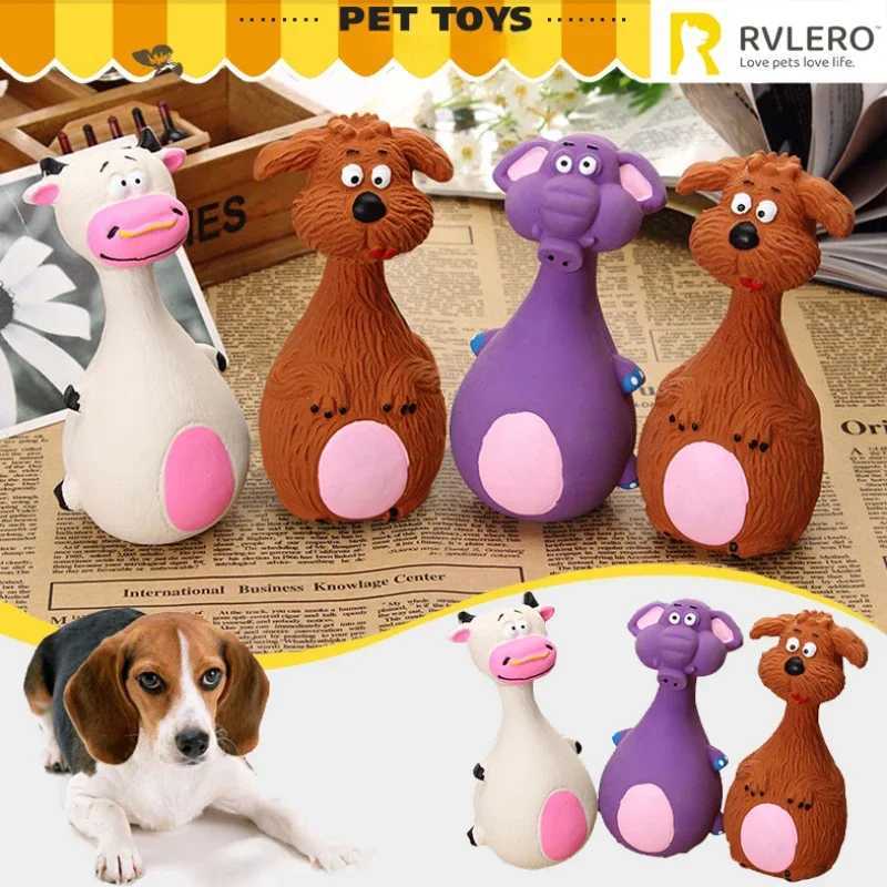 New Dog Voice Toy Cute Cartoon Shape Teddy Teeth Grinding Cleaning Plaything Dogs Rubber Training Sound Toys Pet SuppliesXJ241128