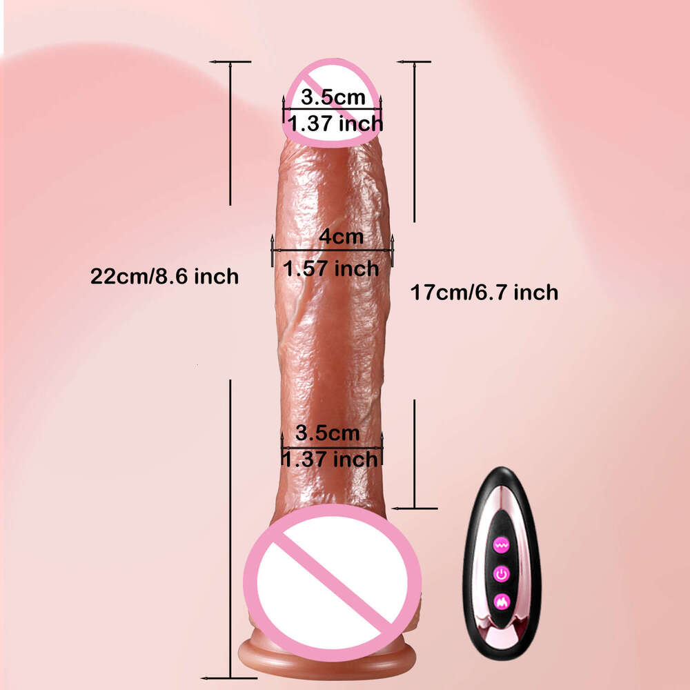 Thrusting Dildo Vibrator Silicone Artificial With Controler Suction Cup Wireless Remote Control Adult Sex Toys