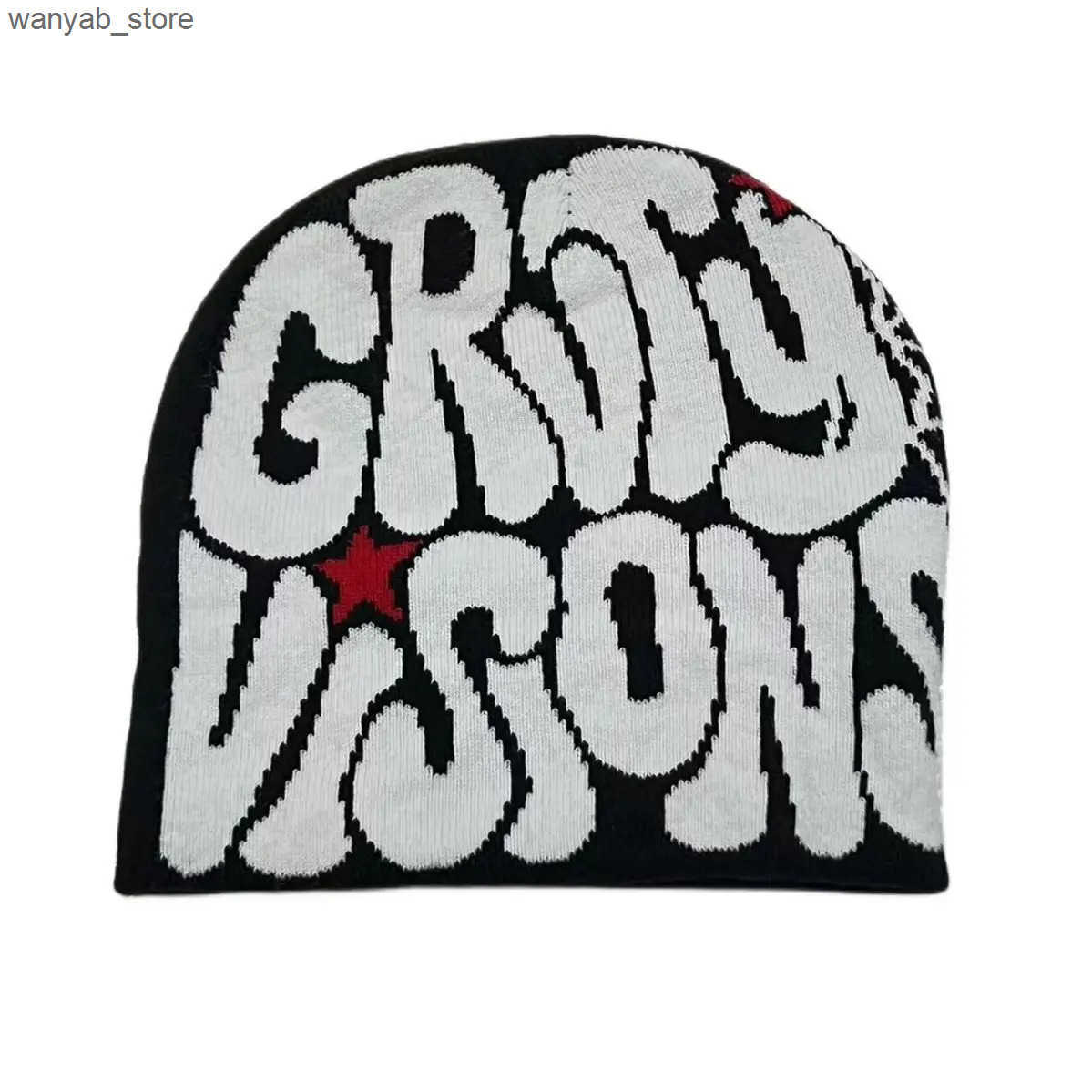 Beanie/Skull Caps Knitted Hat Mens Paragraph High Quality Bean Y2k Warm Fashion Hundred Piece Set New Internet Celebrity Design Sense Niche Cold L2409