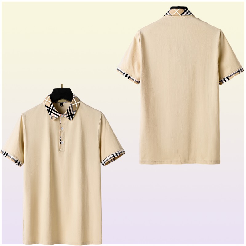 New designer Men039s TShirts fashion casual highgrade 100 cotton breathable wrinkle resistant slim commercial clothing stree