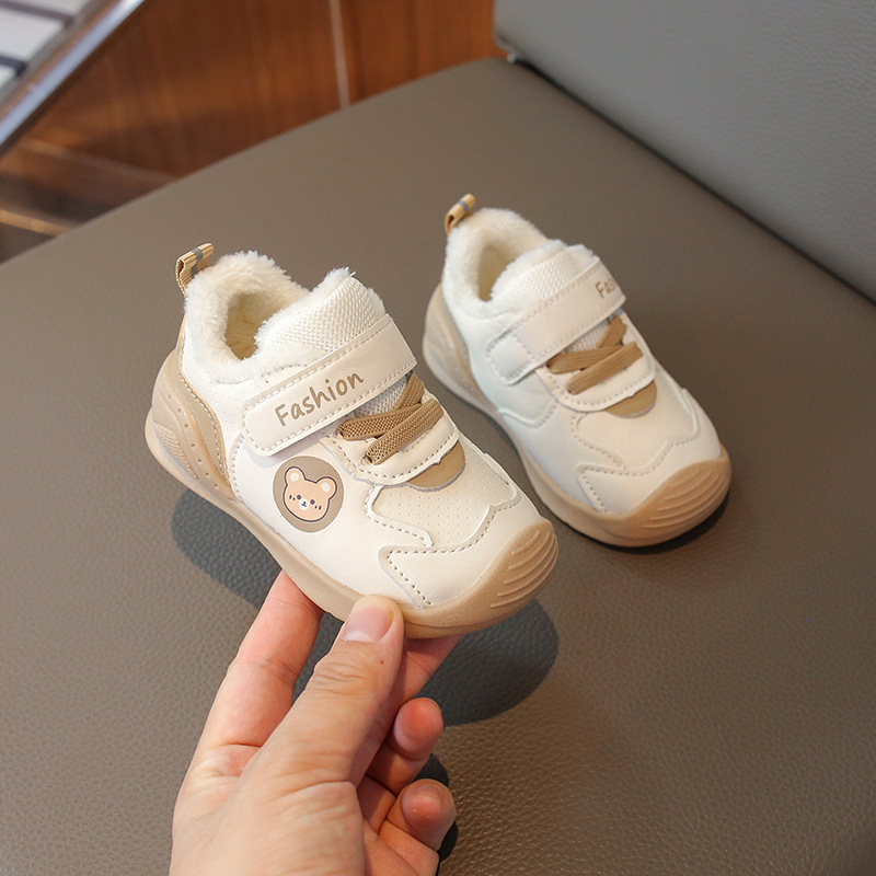 Toddler Warm Fur Baby Shoes Winter Infant Shoes Outdoor Newborn First Walkers Little Littlesprouts Kids Boy Girl Sneakers Trainers Sizes 15 - 25