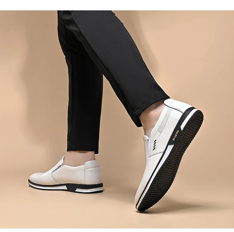 Oversized British Ddmysports White Ooded Leather Autumn Men S Casual Shoes Outdoor hoes