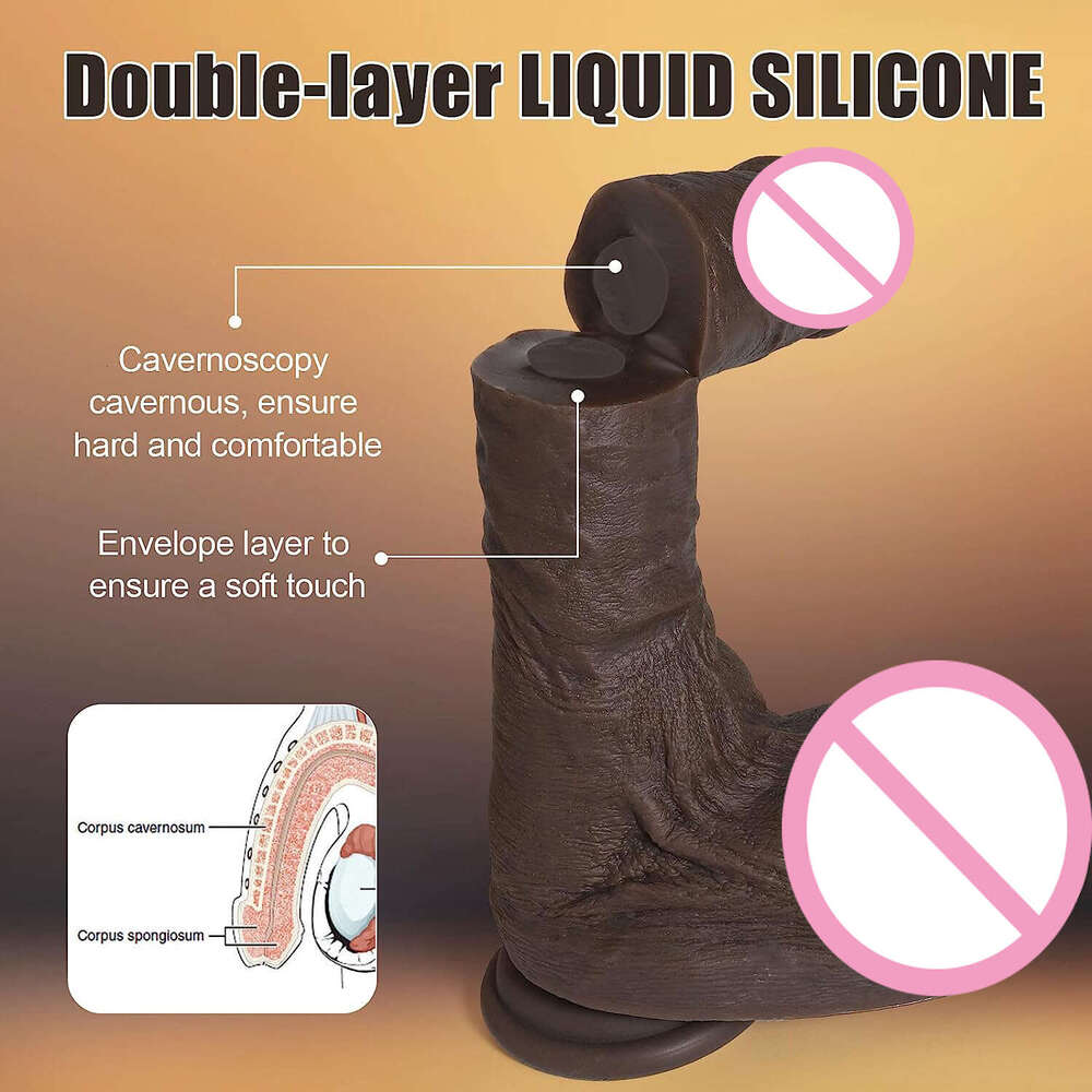 8.4-Inch Realistic Silicone Dildo with Suction Cup - Huge Lifelike Anal/Vaginal Toy for Women, Soft & Safe Adult Sex Stimulator