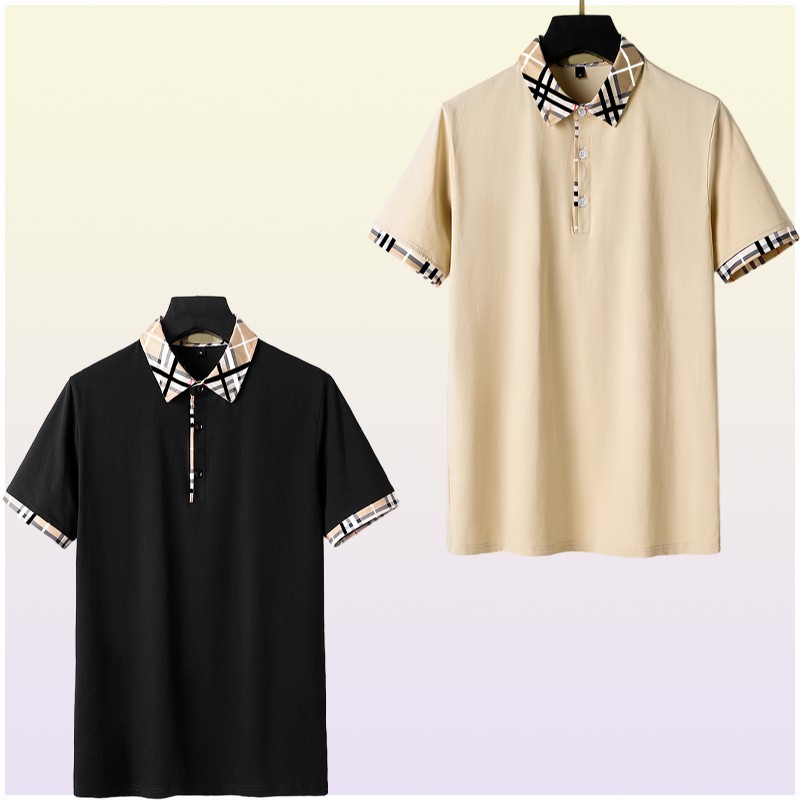 New designer Men039s TShirts fashion casual highgrade 100 cotton breathable wrinkle resistant slim commercial clothing stree