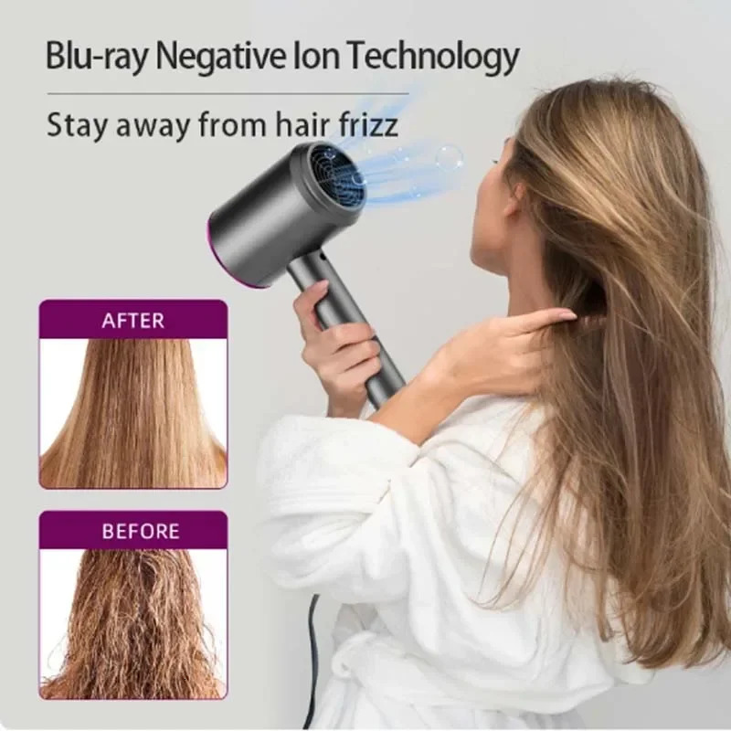 Wholesale Price High Quality Hair Dryer Professional Turbocharged Electric Hair Brush High Wind Low Noise Dryer 241128