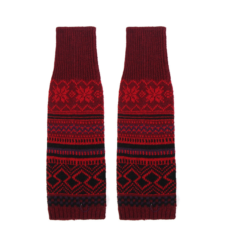 Bohemian Thick Fashion Wool Multi color Jacquard Warm Socks Korean Edition Autumn/Winter Women's Stacked Socks Wholesale