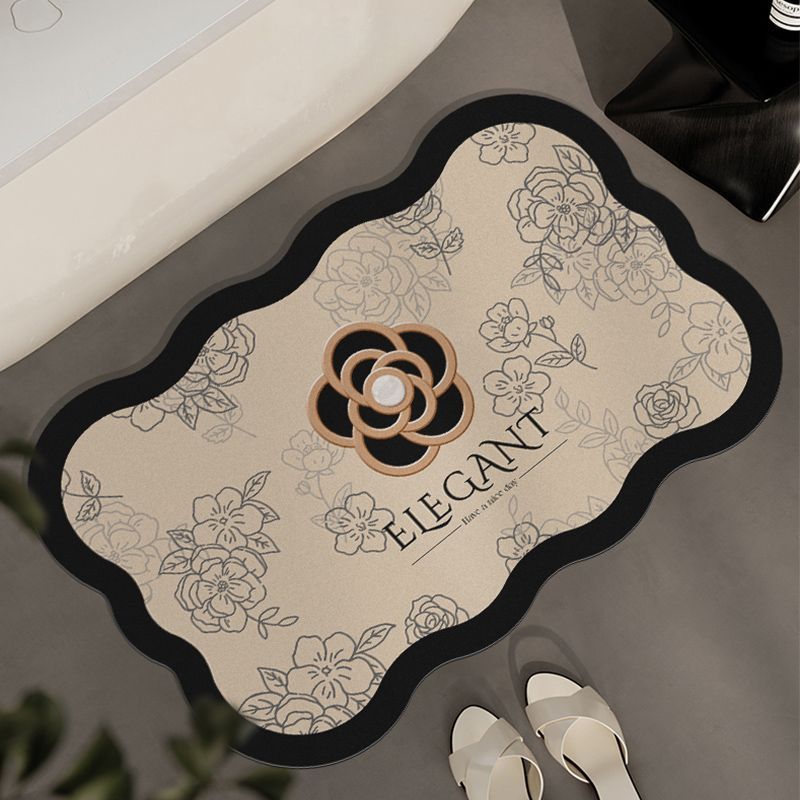 Household Carpet Bathroom Absorbent Diatom Mud Floor Mat Toilet Anti-slip Foot Mat Toilet Door Quick-drying