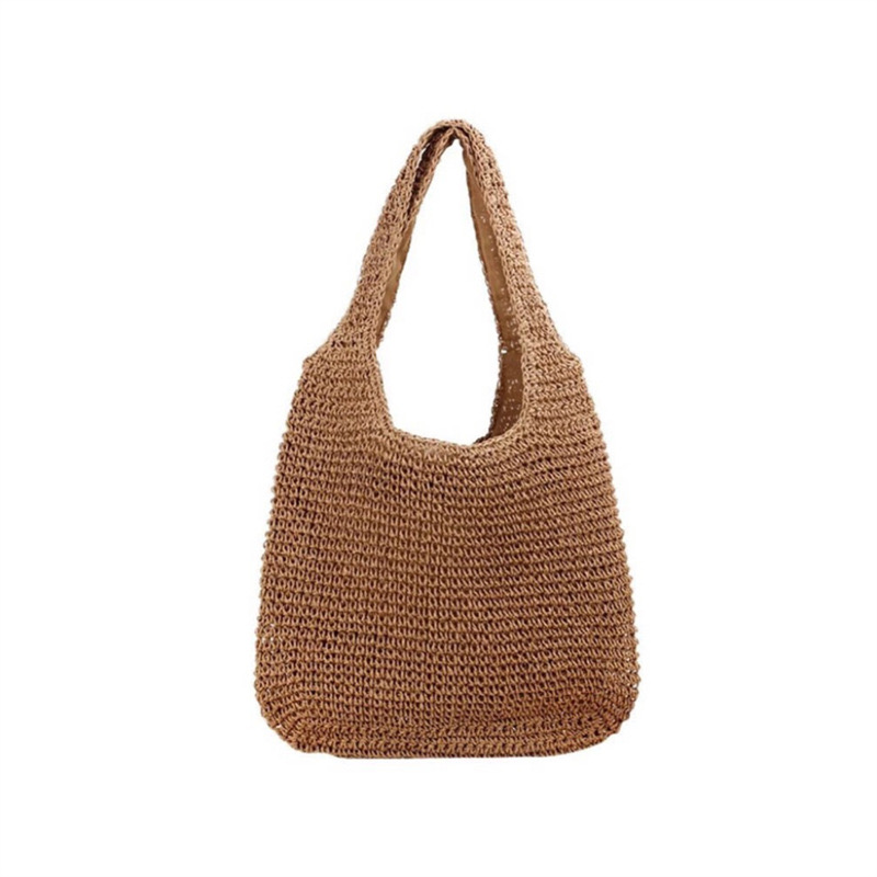 Side cm single shoulder large capacity crossbody for women's summer sail New cloth beach vacation bag, grass woven bag