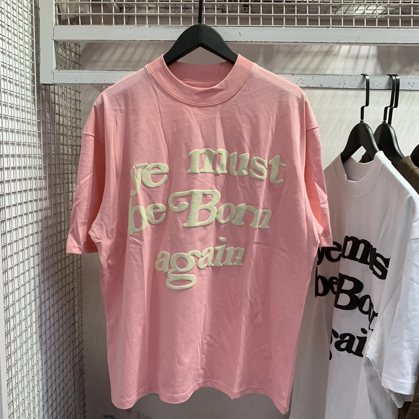 Spring Summer Puff Ye Must Be Born Again Green T-shirt Men Women CPFM Tee CPFM.XYZ WEST Short Sleeve Tops 240425