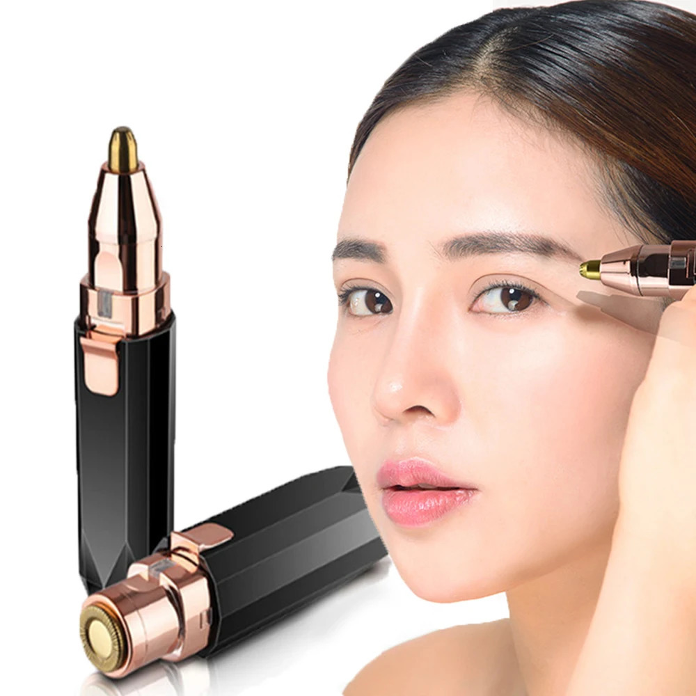 Electric Eyebrow Puller 2 IN 1 Facial Body Hair Remover Mini Portable USB Brows Eyebrow Trimmer Hair Shaver for Men Women 241128