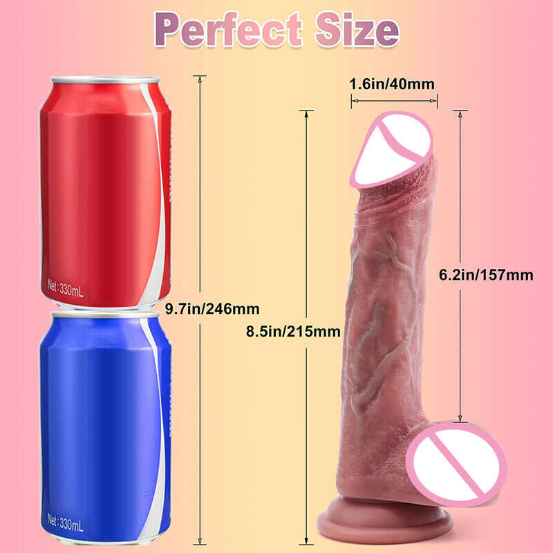 Realistic Feels Like Skin Soft Silicone Anal Dildo Suction Cup Dildos with Balls Fake Adult Sex Toys for Women