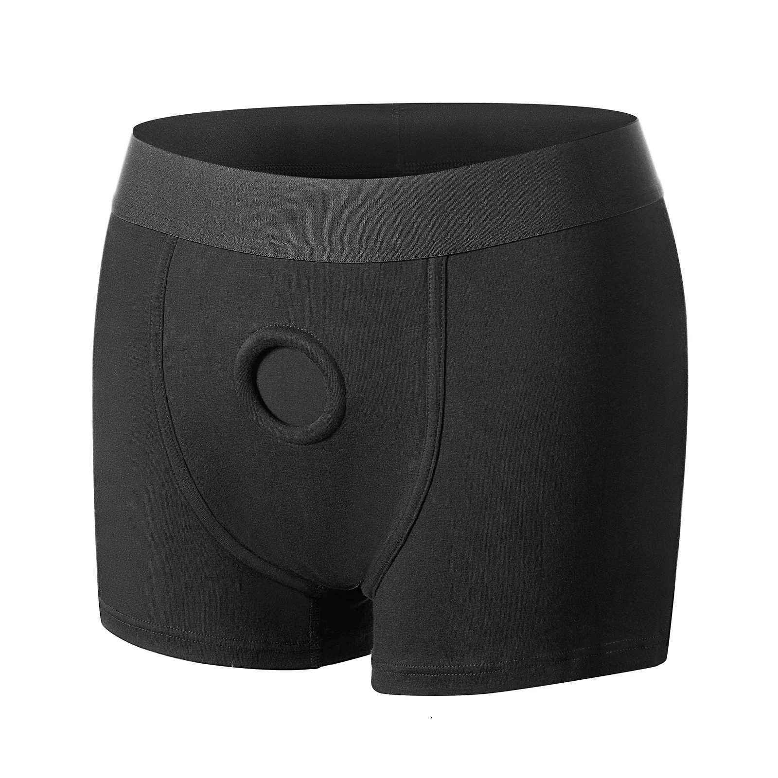 Black Strap On Harness Underwear Boxer Briefs 241127