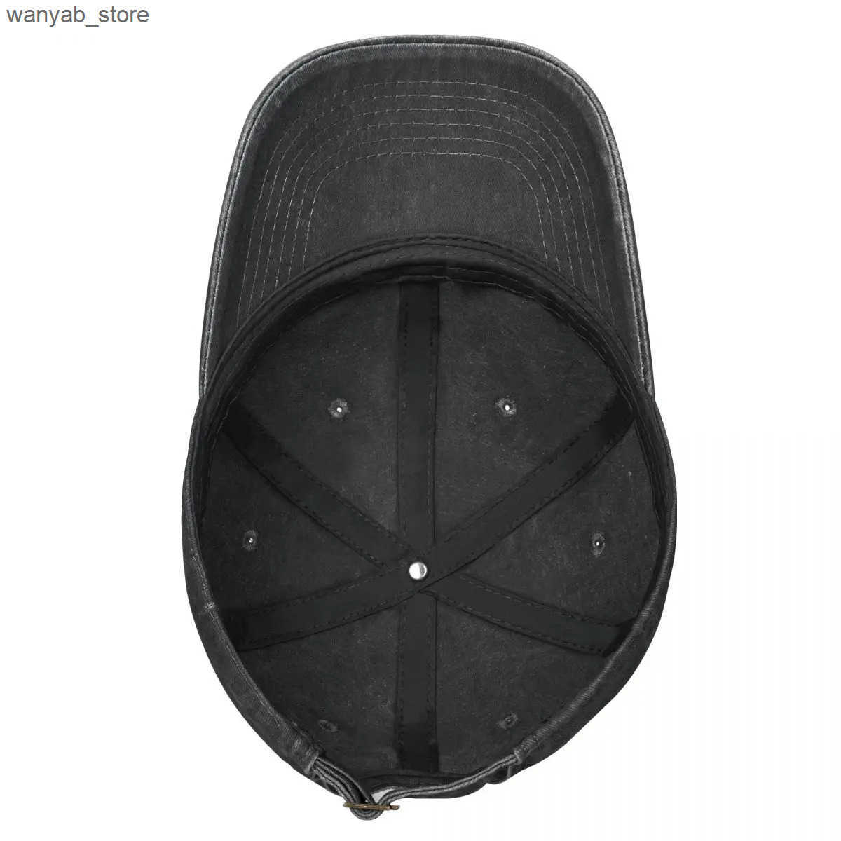 Ball Caps This is not a watermelon Arabic baseball cap retro Distressed denim hair washing and wearing unisex outdoor adjustable hat L240910