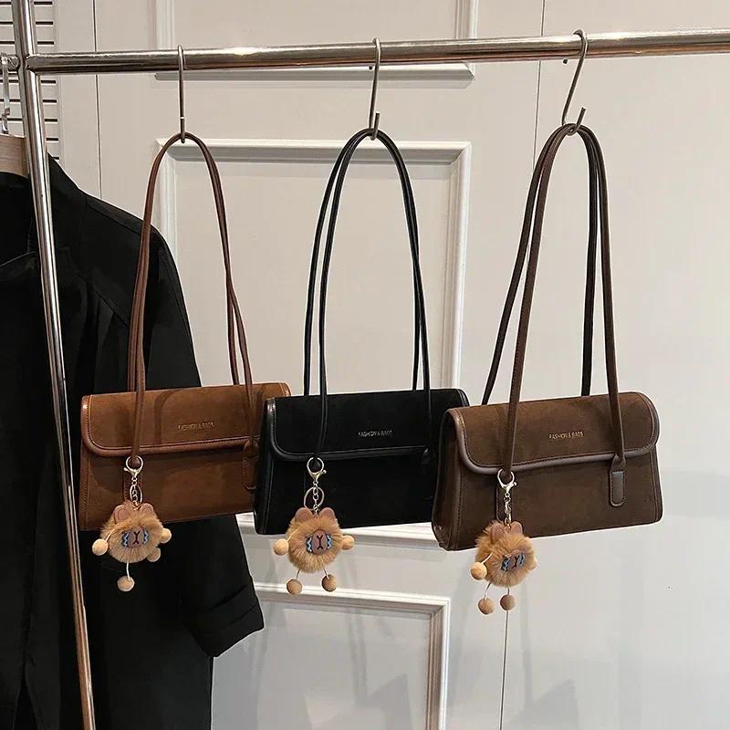 2025 NEW Totes Large Capacity Women's Autumn And Winter Versatile Simple Retro Shoulder Bag Casual Work Commuting Tote zhanyishengli