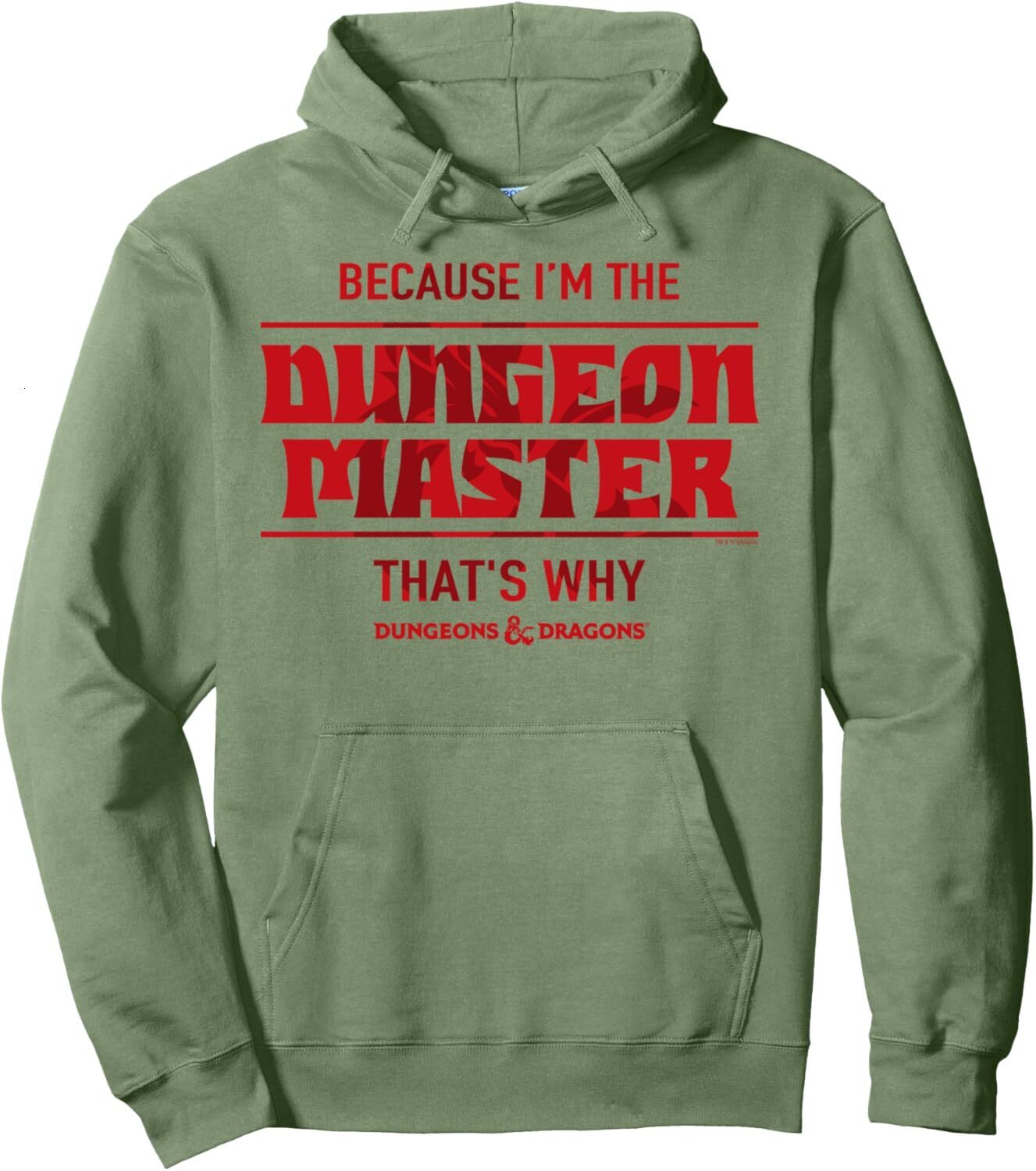 Hoodie for Mens Womens Because Im The Dungeon Master Pullover Hoodie Graphic Hoodies sweatshirt cool nice