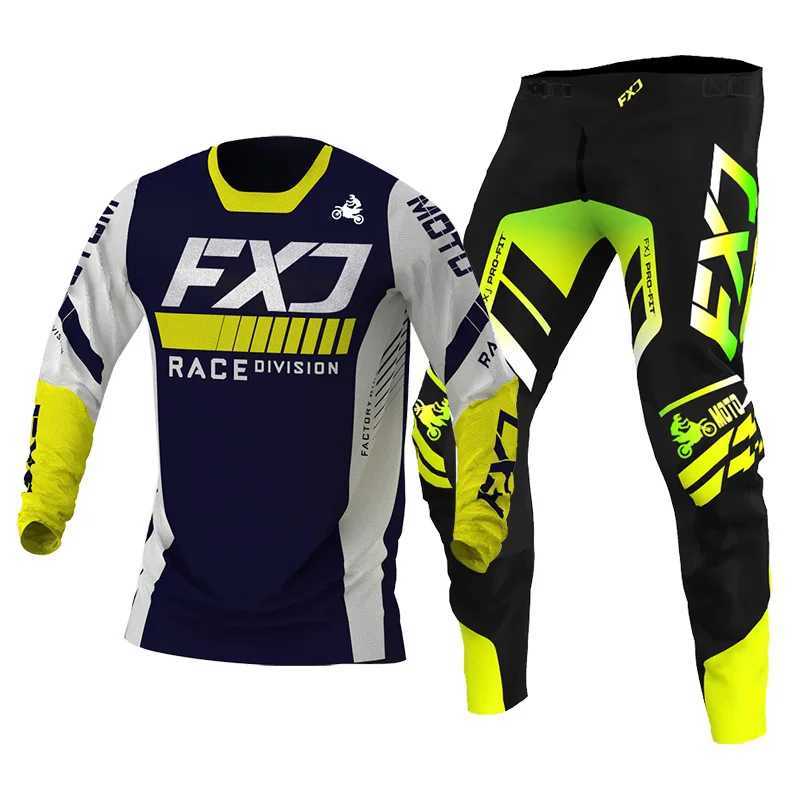 Racing Sets motocross gear set racing suit Off-road MX DH BMX ATV MTB Enduro MOTO Mens Kits Womens mountain Motorcycle Combo Downhill S2411284