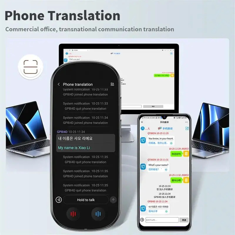 139 Languages Z9 Portable Smart Voice Translator Realtime MultiLanguage Speech Interactive Offline Business Travel 240424