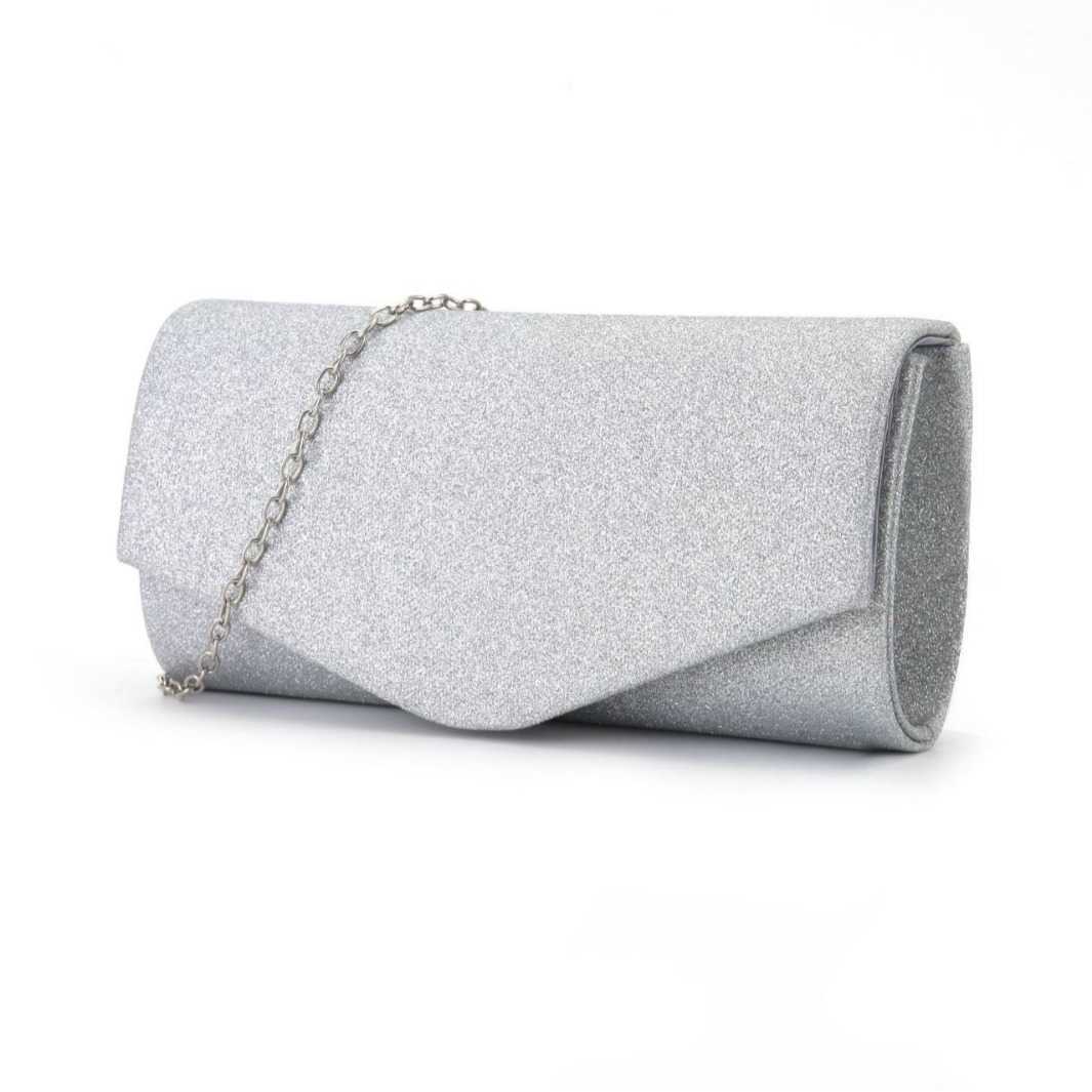 New Evening Bag Handmade Fashionable Flash Material Handheld Underarm Crossbody Bag Evening Bag Women's Bag 241128