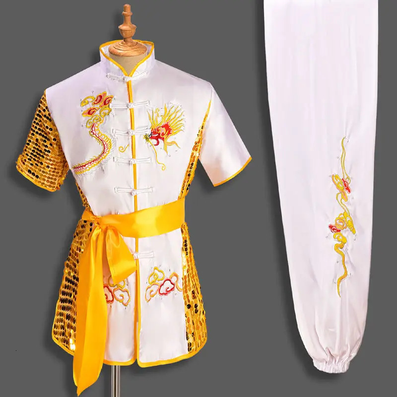 Mens Traditional Chinese Dragon Martial Arts Uniform Kung Fu Costume Set Martial Arts Uniform Tai Chi Clyde Doist Shaolin 241127