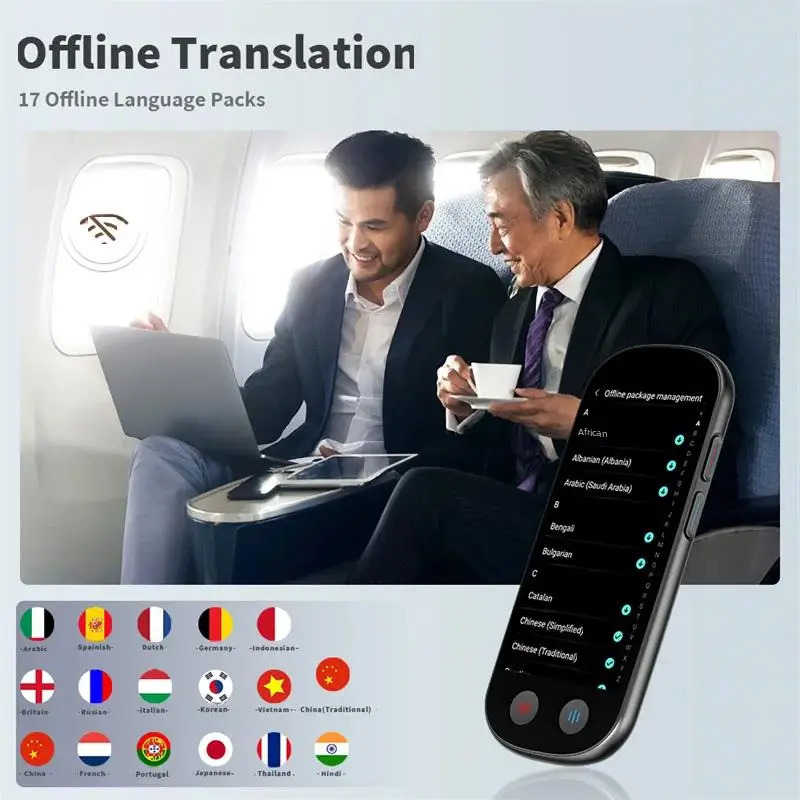 139 Languages Z9 Portable Smart Voice Translator Realtime MultiLanguage Speech Interactive Offline Business Travel 240424