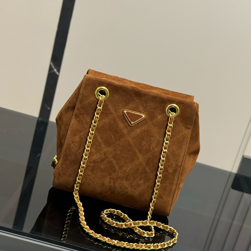 Designer bags Classic Luxury Women Leather Shoulder Bag Buckskin Bucket bag Handbag Second hand Beach bag Chain bag Shopping Bag Large capacit Tote travel bag 24M