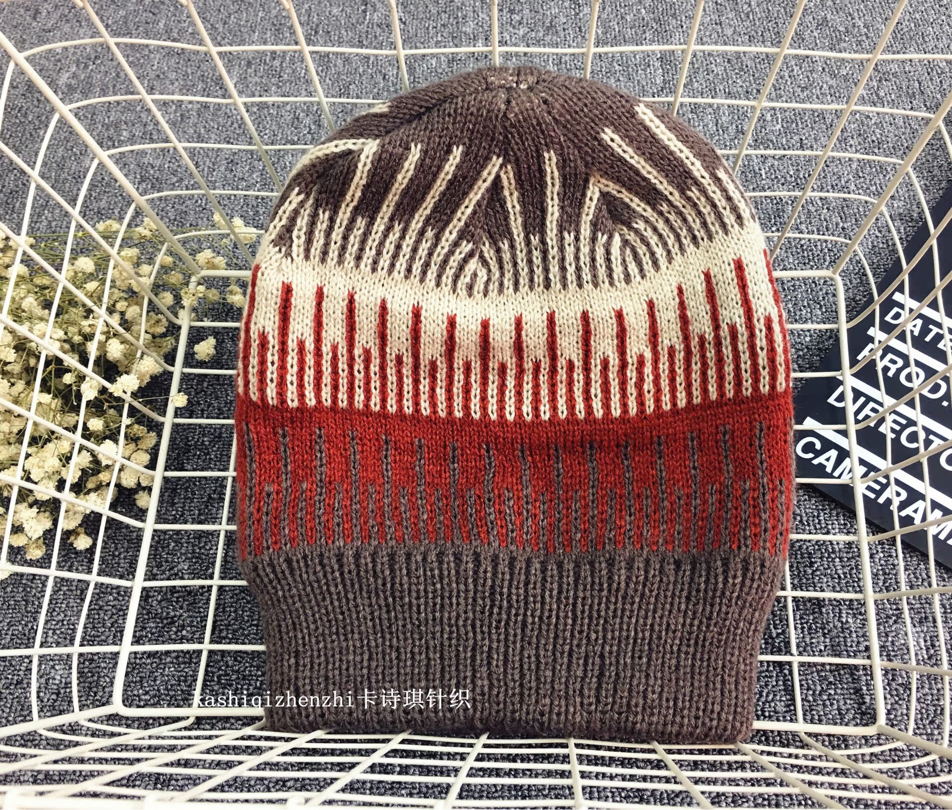 Korean version hat men's winter velvet warm woolen hat winter knitted hat thick ear protection head cap wholesale