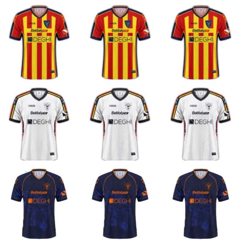 2024 2025 NEW U.S. Lecce Soccer Jerseys 24 25 DORGU ALMQVIST KRSTOVIC STAEFEZZA RAFIA home yellow away green football shirt