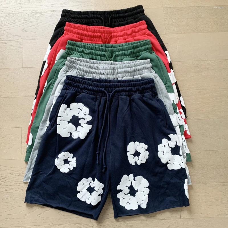 Men's Shorts Frog Drift Fashion Brand Streetwear Foaming Printing Graphics Printed Casual Pants Vintage Clothing Drawstring For Men