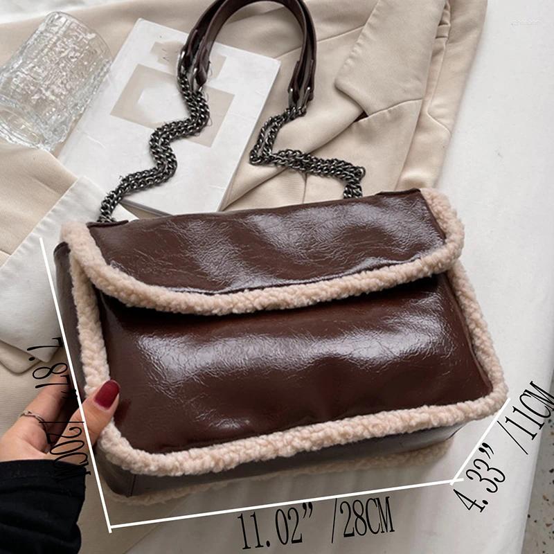 Free Delivery 2025S Designer Chain Crossbody | Tote Bag Lambskin With Patent Leather & High Quality PU Handbag Shoulder Women Crossbody Bag Designer B