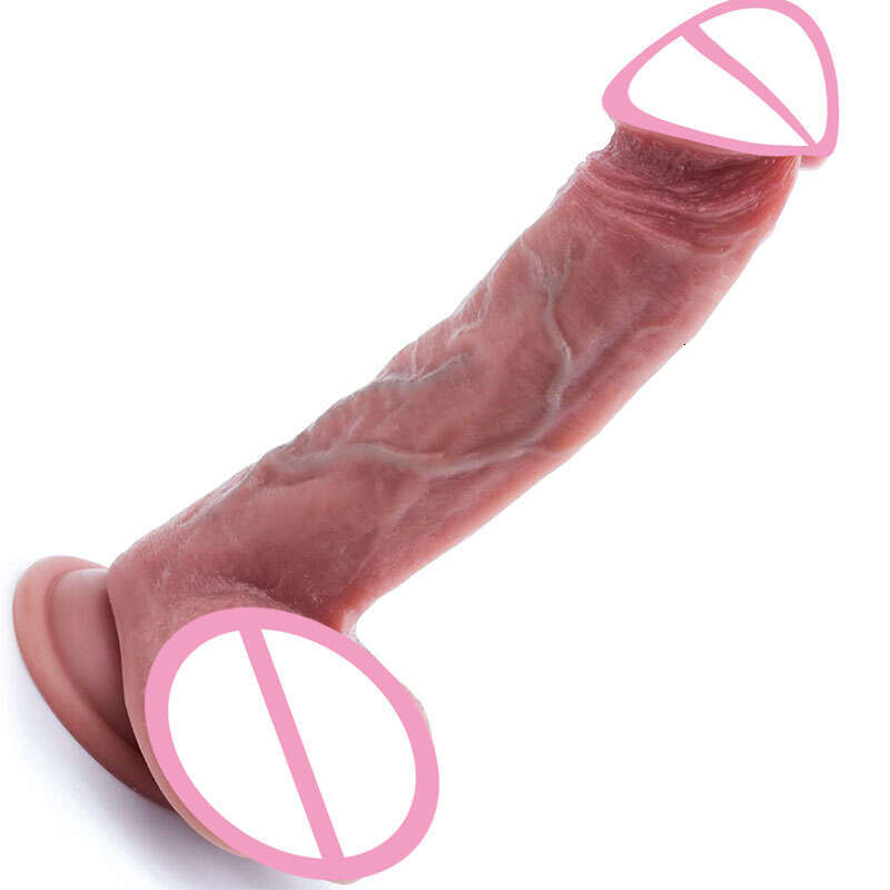 Realistic Feels Like Skin Soft Silicone Anal Dildo Suction Cup Dildos with Balls Fake Adult Sex Toys for Women
