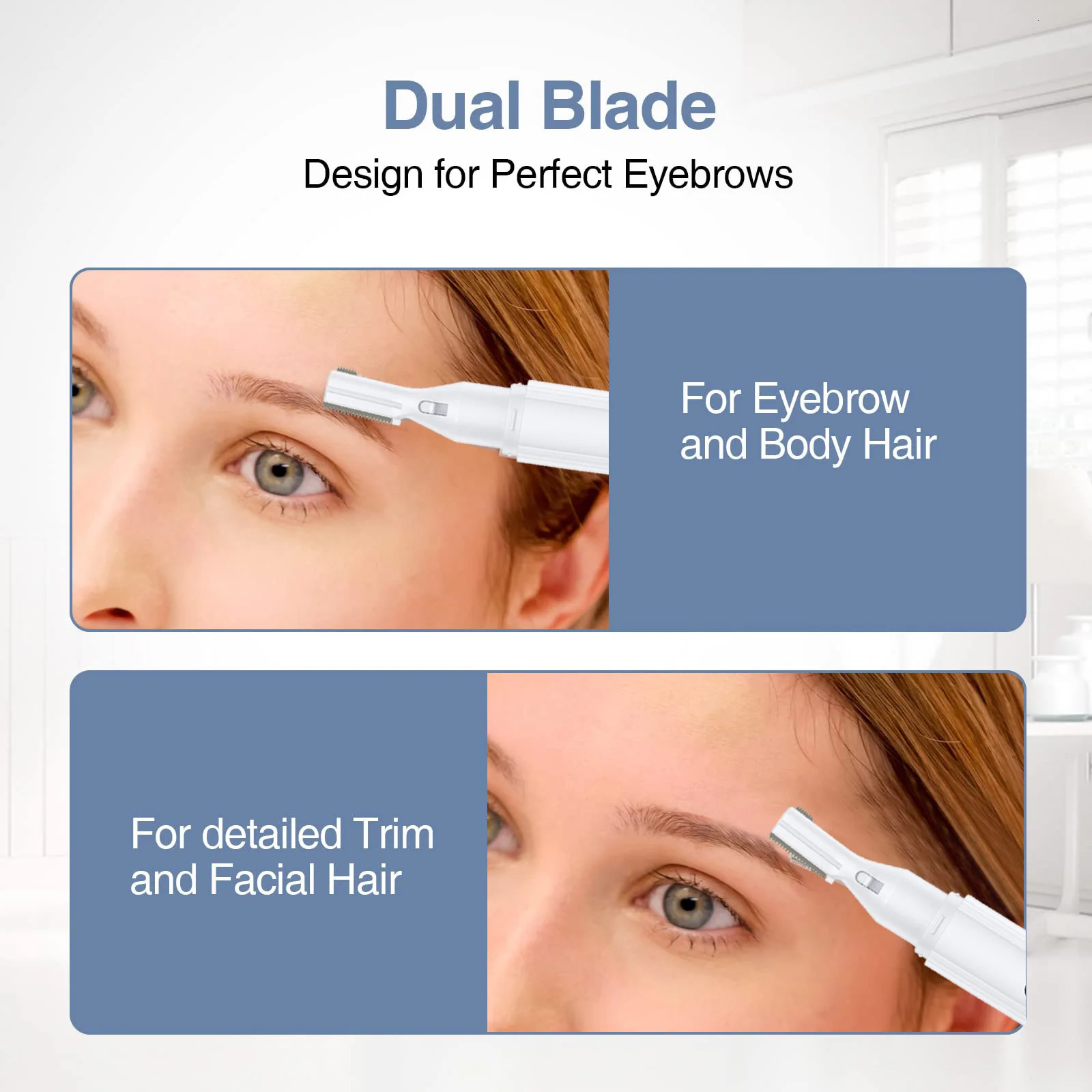 Eyebrow trimmer electric eyebrow trimmer for women hair removal instrumenteyebrow shaver beginner womens razor 241128