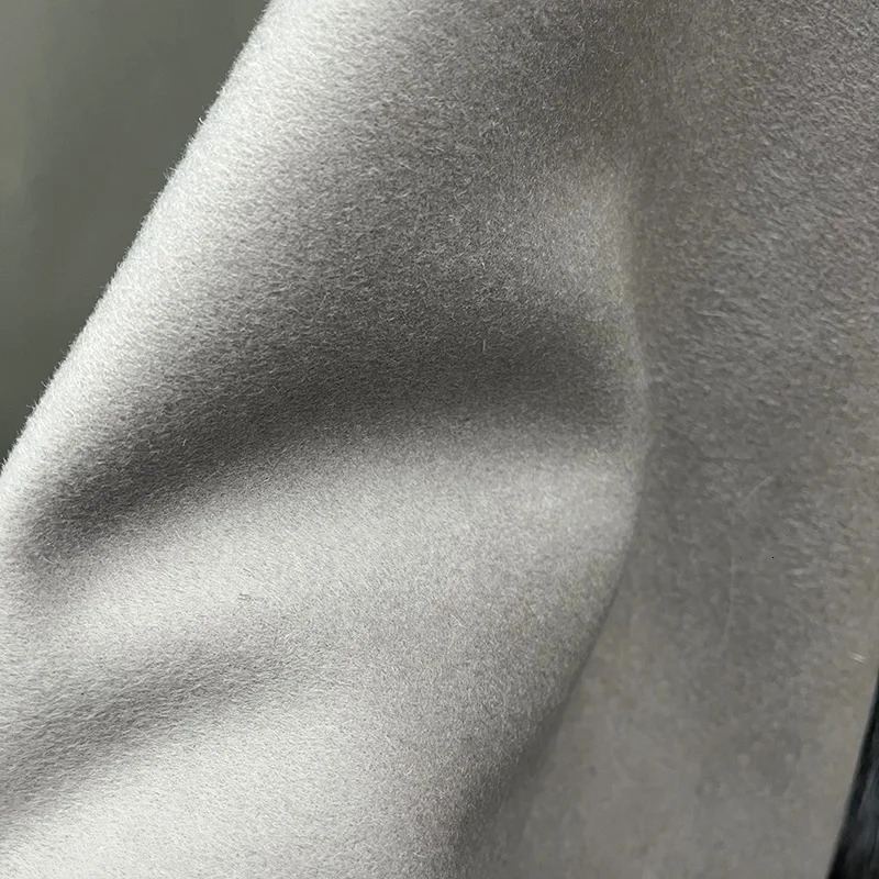 Womens Hooded Real Fur Poncho Genuine Silver Fox Collar Trim Wool Cape Fashion Style Winter Warm Shawls XG5388 241126