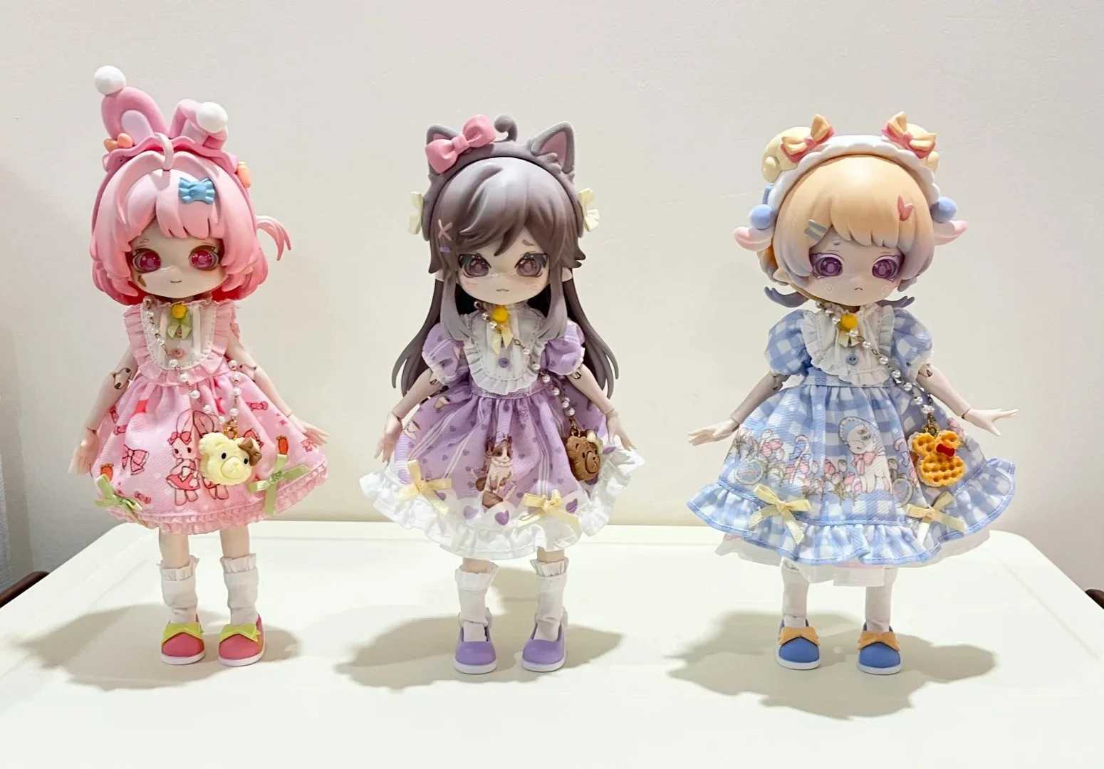 New Come4free Minty Fantasy Forest Bjd Blind Box 12player 1/12 Bjd Movable Doll Animal Action Character Model Toy Gift X241127