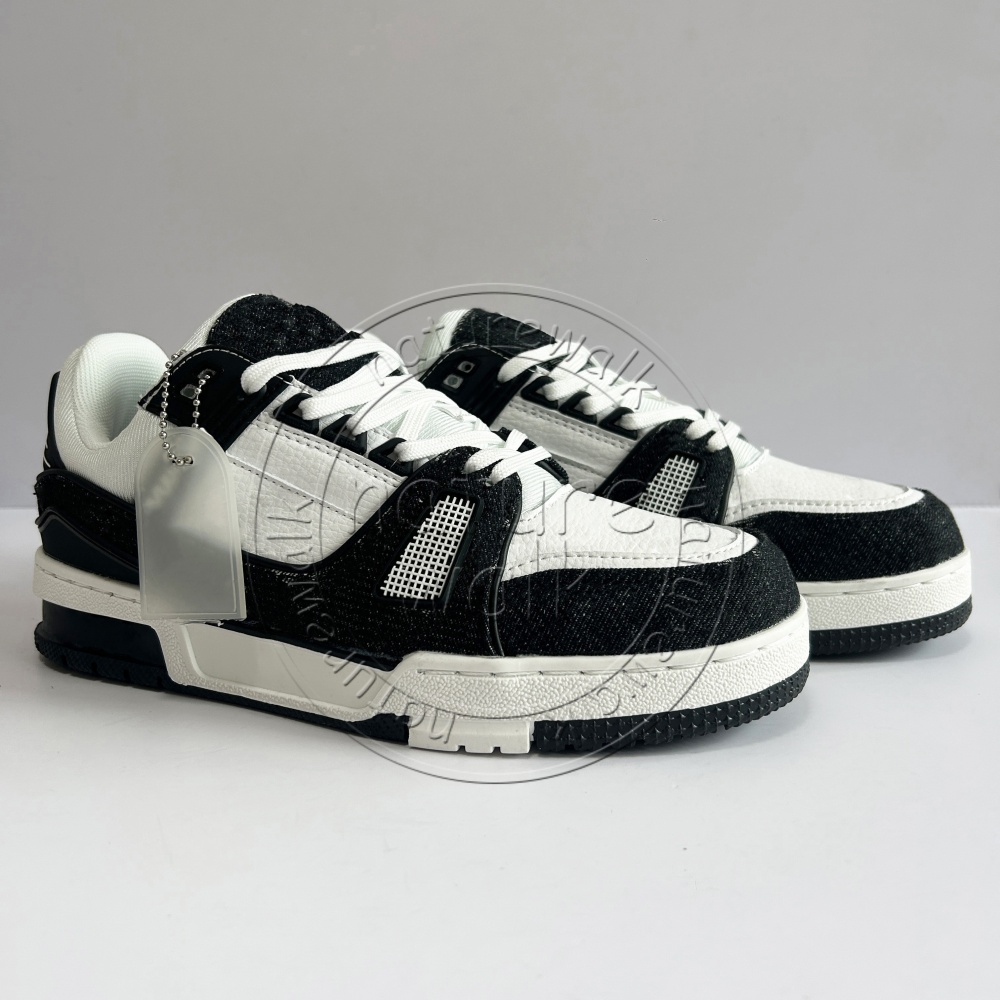 Designer shoes Luxury trainer sneakers Fashion Brand Men's Designer Shoes Genuine Leather Sports Shoes Women's Casual Running Shoes Calfskin Leather Abloh Overlays