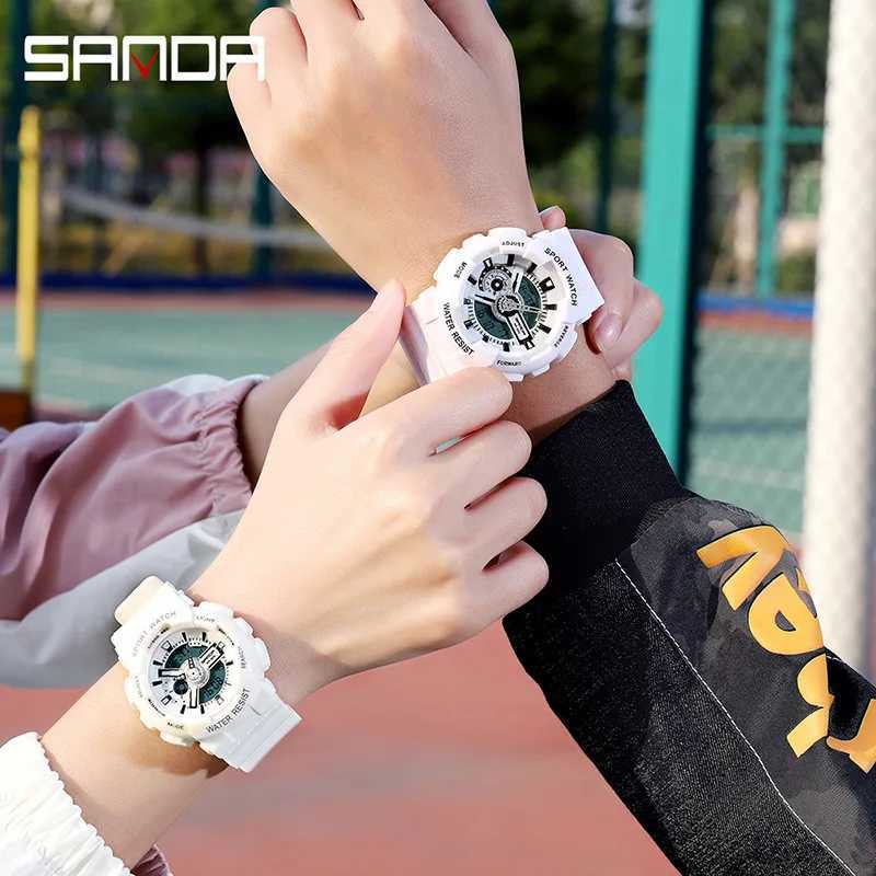 New Arrival Rose Gold White Sport Wen es Fashion D Digital Ladies Wen monthly hme Relogio Finino dou New Collection Z241128