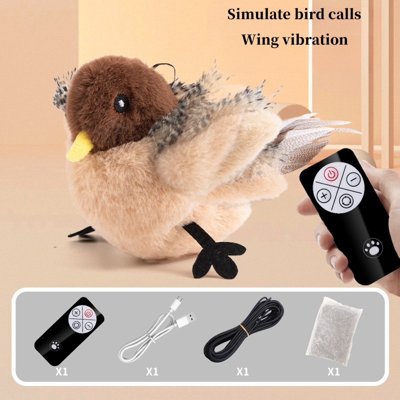 2025 New Cat Toy Touching Sensing Sound Teasing Stick Plush Simulation Little Bird Hedgehog Finless Porpoise Teeth Grinding for Self pleasure and Rela
