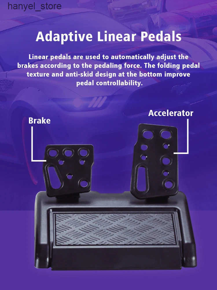 Game Controllers Joysticks New data Frog Racing GamePad 180 degree steering wheel vibration control lever 3 4 game remote control wheel drive L240910