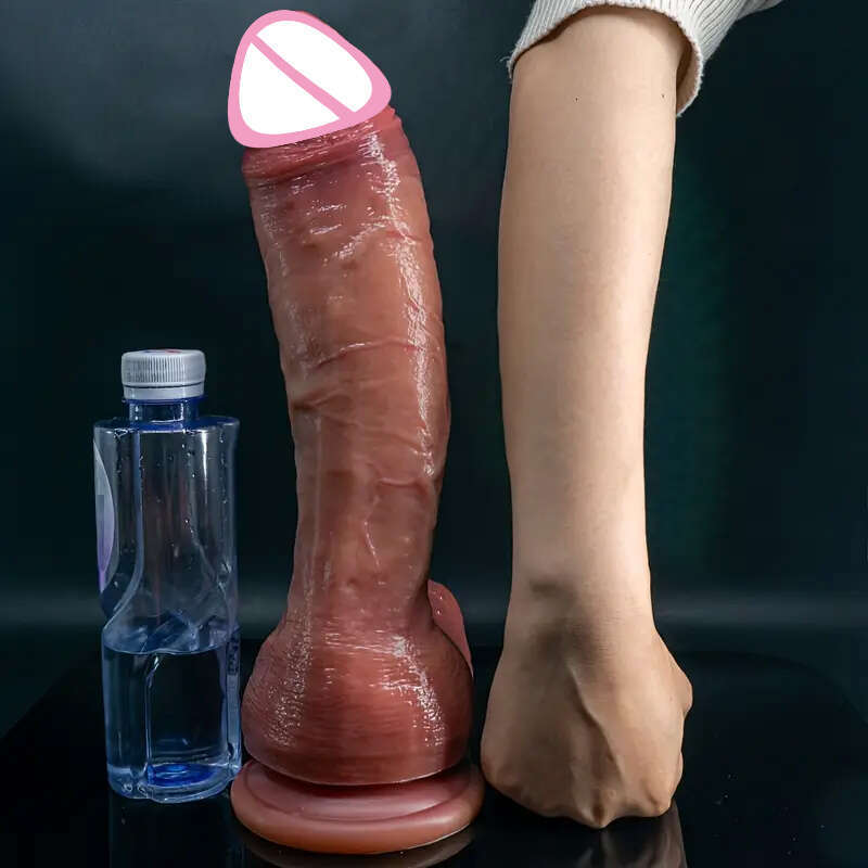 Cheap Dildo Thick Super Huge Realistic Penetration Anal Skin Feel Double Silicone Strap-on Sex Toys Women Men Gay 18+
