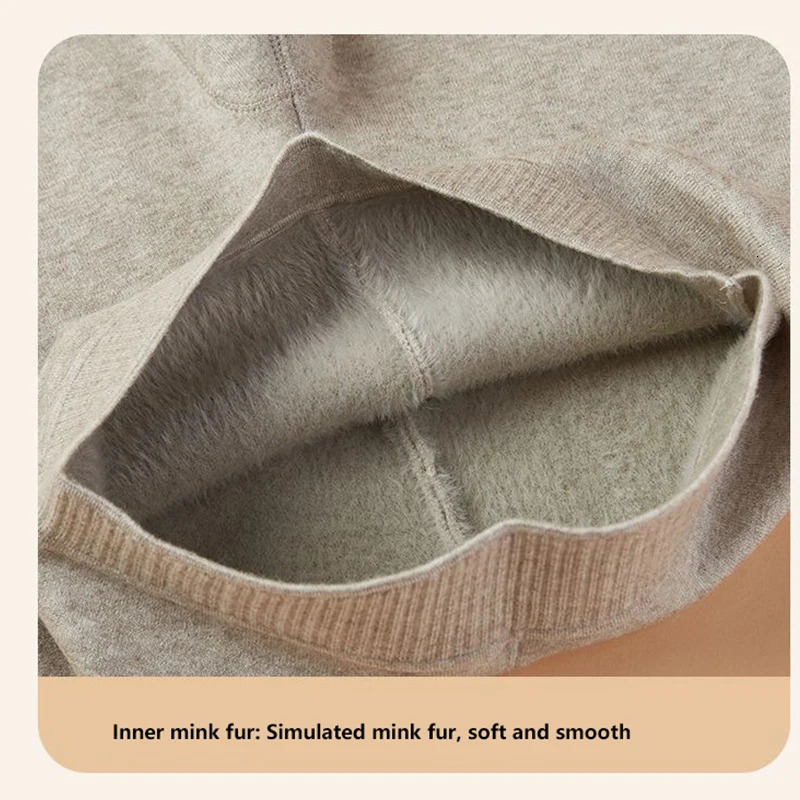 Mens thermal pants wool pants cashmere pants womens winter pants with thickened thickness middle-aged and elderly underwear thin winter pants 241127