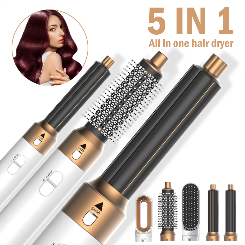 5 In 1 Hot Comb Set Professional Curg Iron Straightener Styg Tool For Dyson Airwrap Hair Dryer Household