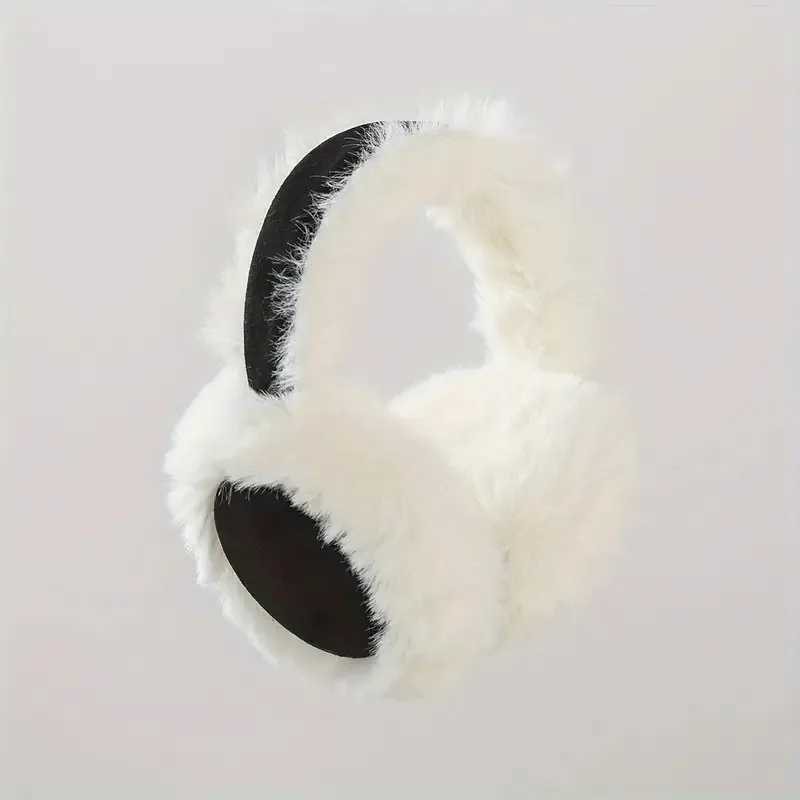 Womens earmuffs used for autumn winter hot earmuffs foldable portable anti cold anti freezing plush thick earmuffs X241128