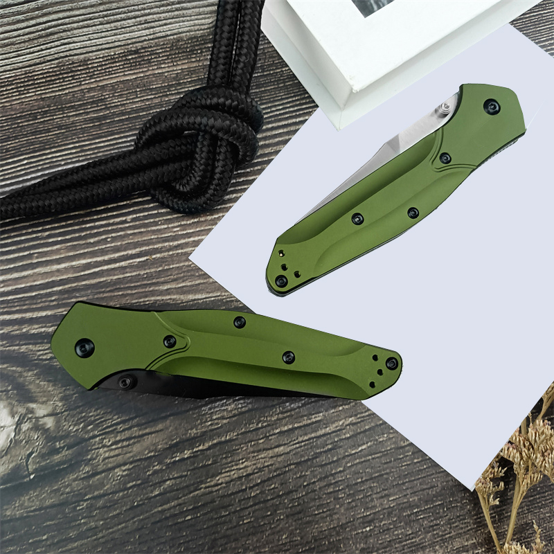 2 Models 940/940BK Osborne Folding Pocket Knife 3.4 Satin Plain Blade, Green Aluminum Handles Bailout Tactical Outdoor Survival Camping Tools BM 9400 