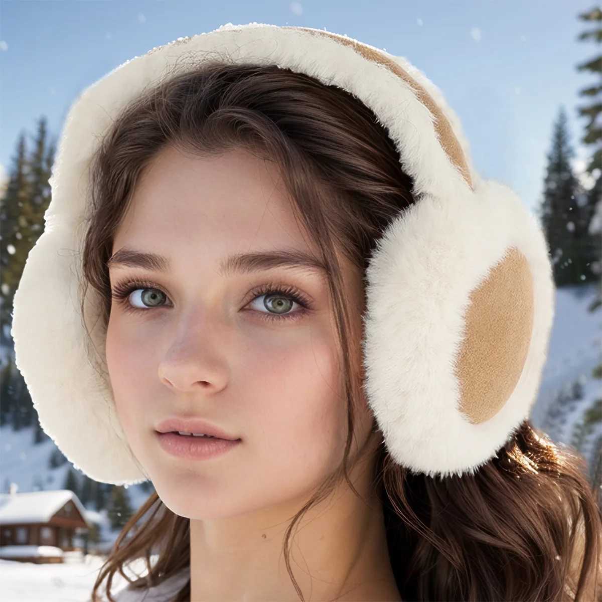 Winter earmuffs - Soft comfortable and warm foldable earmuffs for outdoor activities to prevent wind damage X241128