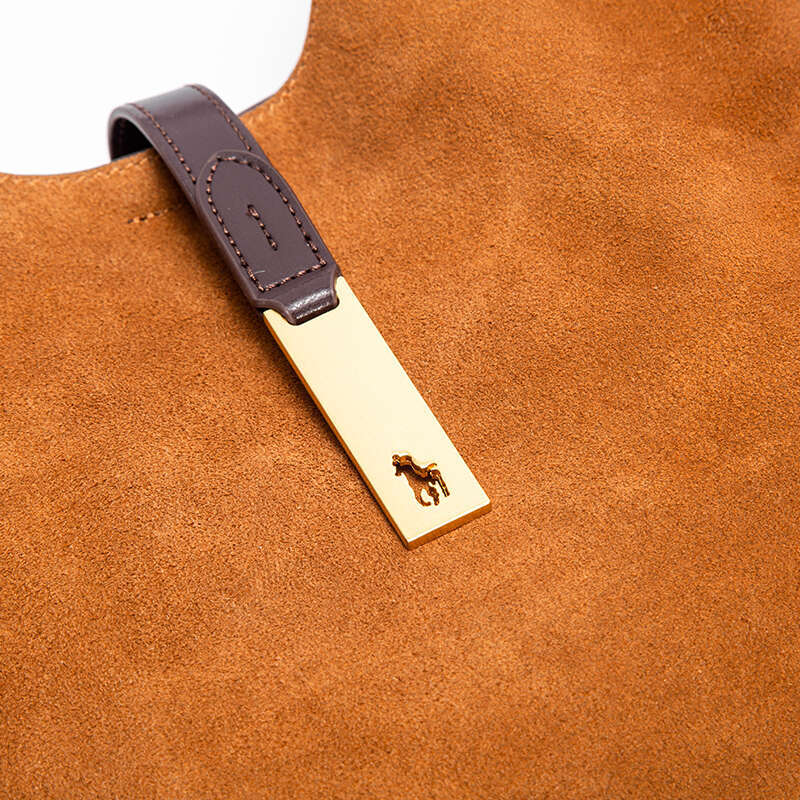 Fashion Small Fragrance Reversed Suede Banquet Party Commuter Shoulder Brand Winter Women's Crescent Bag