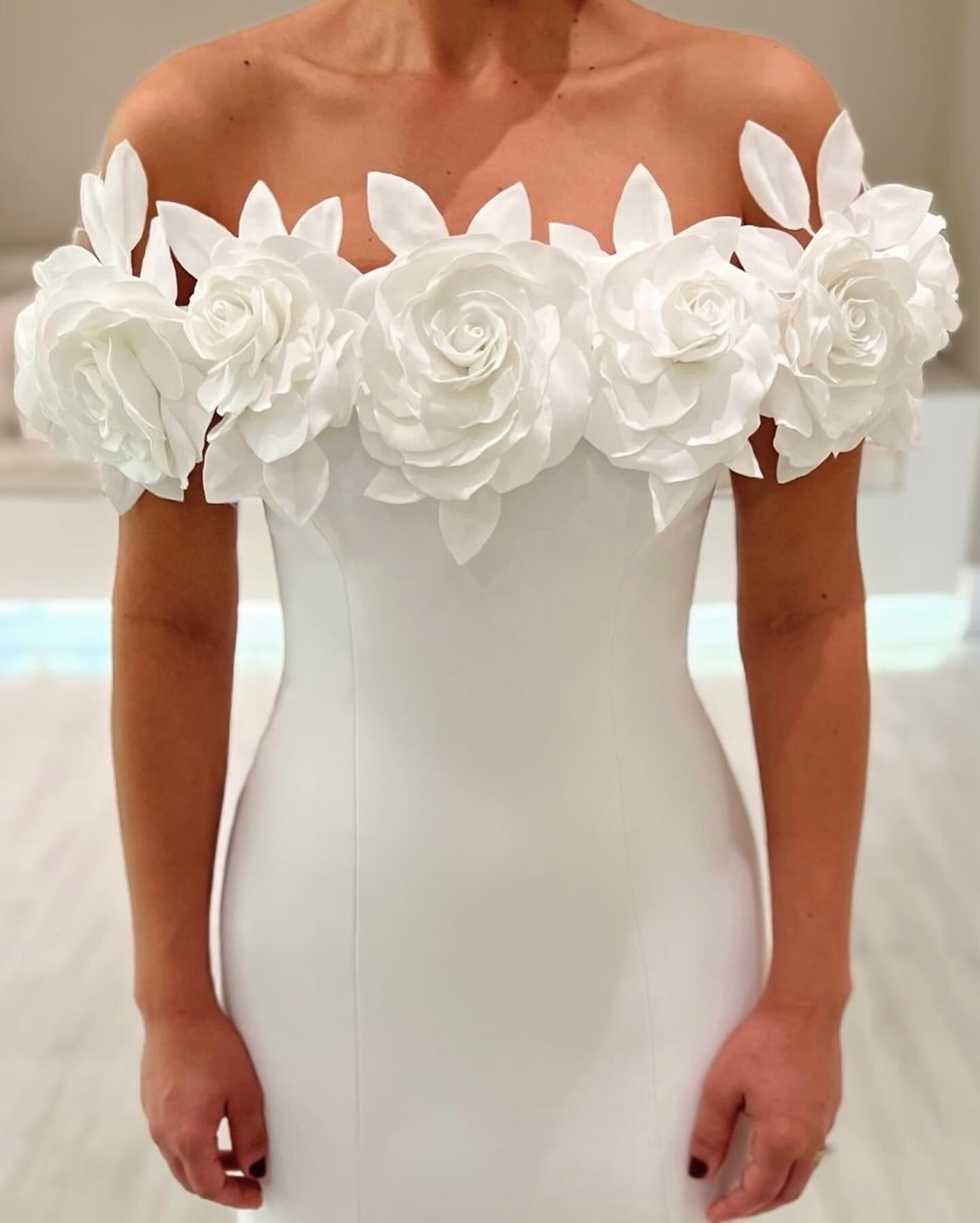 Elegant Mermaid Chart Wedding Dress appliqued off shoulder wedding dresses Bridal Gowns or length satin robe de mariage