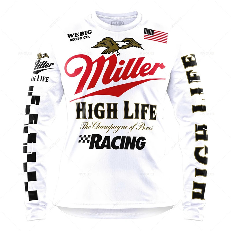 Camping Downhill Jerseys Mountain Bike MTB ShirtsOffroad MX Motorcycle Clothing Motocross Sportwear Fishing Hunting Clothes 241128