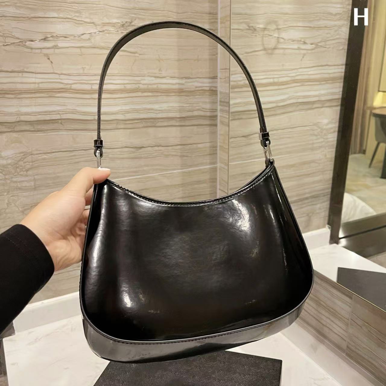 Cleo brush leather Shoulder Bag Leather Classic Underarm Hobo Bags Fashion Lady 2000 Purses Wholesale handbags purse
