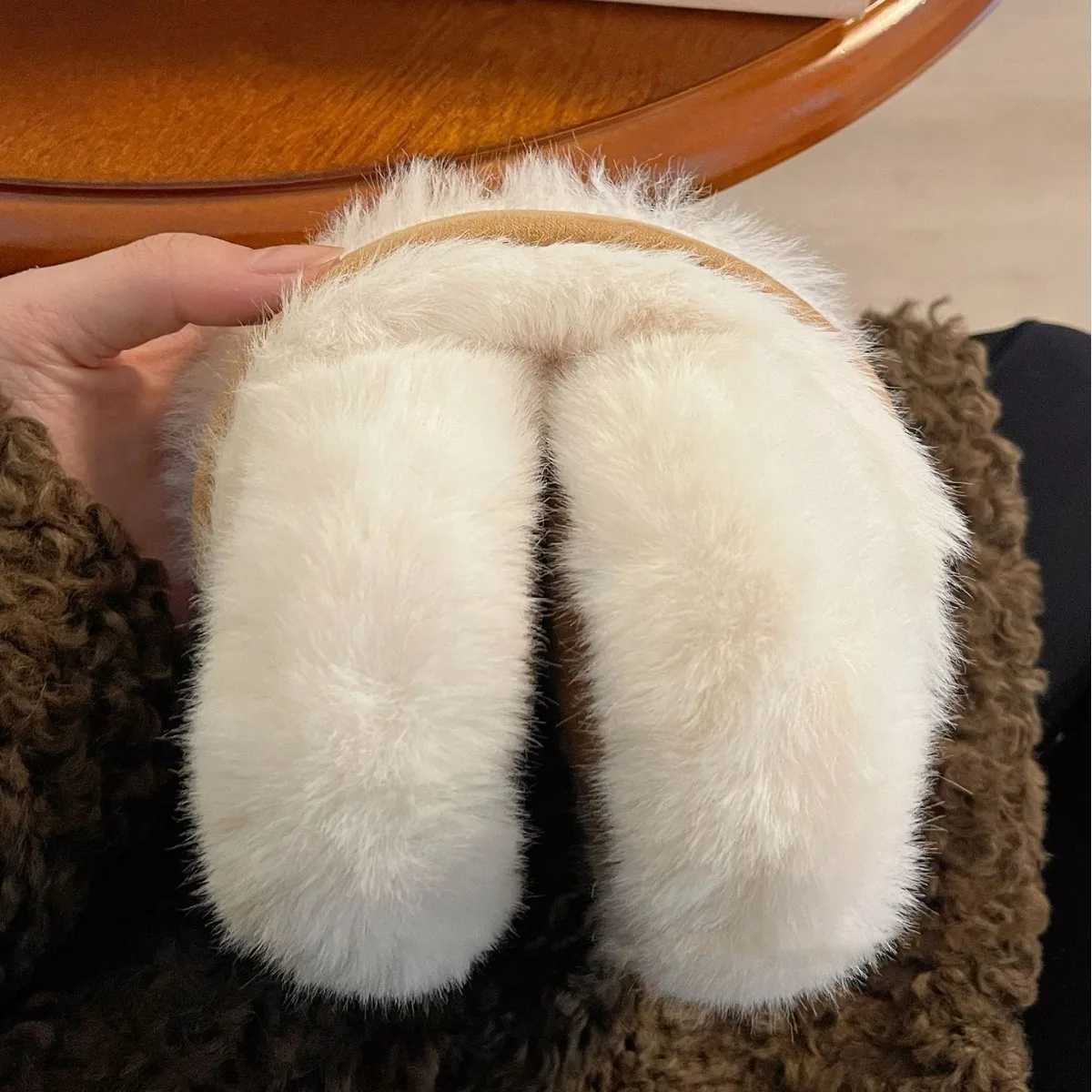 Plush earmuffs for winter warmth foldable earmuffs for men outdoor refrigeration warm earmuffs fashionable earmuffs X241128